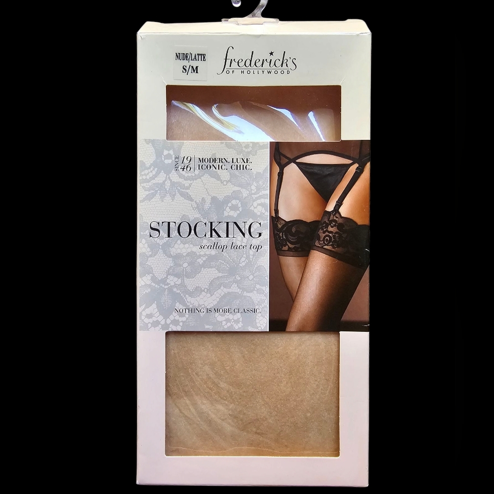 Frederick's of Hollywood Nude‎ Classic Chic  Stocking Size S-M